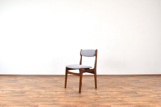 Image 1 of Mid Century Deense Teakhouten Eetkamerstoelen Door Erik Buch, 1960S, Set Van 4