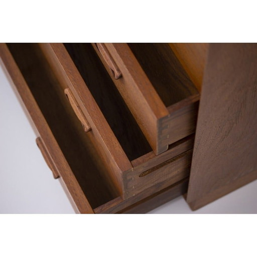 Deense vintage teakhouten secretaire van Peter Hvidt en Orla Mølgaard-Nielsen, jaren 1960