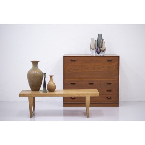 Image 1 of Deense vintage teakhouten secretaire van Peter Hvidt en Orla Mølgaard-Nielsen, jaren 1960