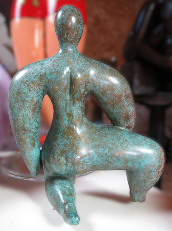 Image 1 of 1 Sculptuur "Ecoute" Brons