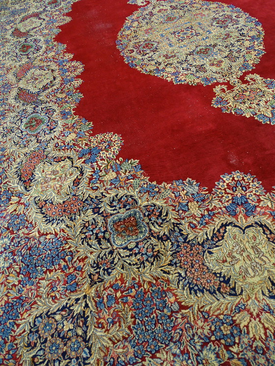 Image 1 of Vintage XXXL-Kirman Perzisch tapijt