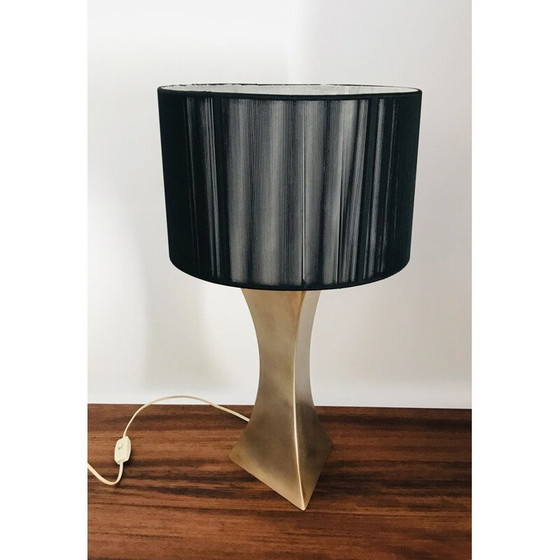 Image 1 of Vintage verguld metalen tafellamp, Frankrijk 1970