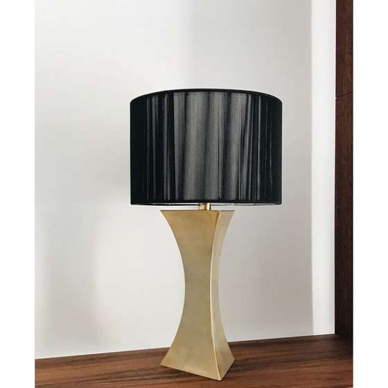 Image 1 of Vintage verguld metalen tafellamp, Frankrijk 1970