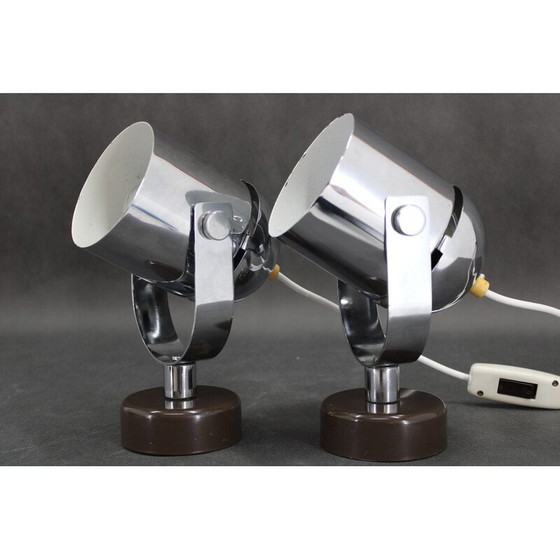 Image 1 of Paar vintage wandlampen van Stanislav Indra voor Combi Lux, Tsjecho-Slowakije 1970