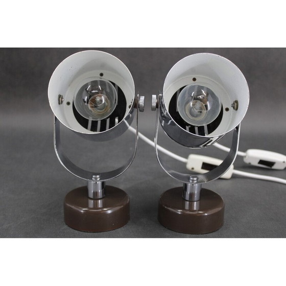 Image 1 of Paar vintage wandlampen van Stanislav Indra voor Combi Lux, Tsjecho-Slowakije 1970