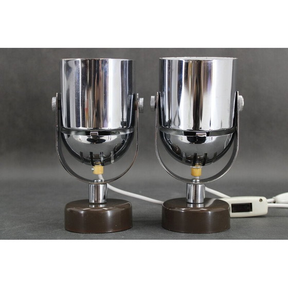 Image 1 of Paar vintage wandlampen van Stanislav Indra voor Combi Lux, Tsjecho-Slowakije 1970