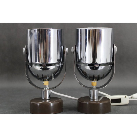 Image 1 of Paar vintage wandlampen van Stanislav Indra voor Combi Lux, Tsjecho-Slowakije 1970