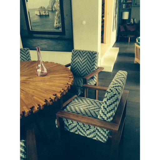 Set van 4 vintage fauteuils door Vladimir Kagan, Amerika