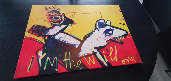 Image 1 of 2x Art print Herman Brood Into the Wild & 't is nu wel dik an