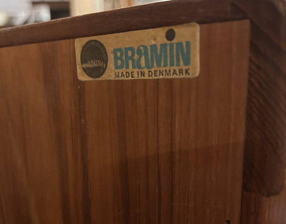 Image 1 of Prachtig Deens Mid Century Retro Vintage Teak Dressoir Van Bramin - Ontworpen Door H.W. Klein 1960S