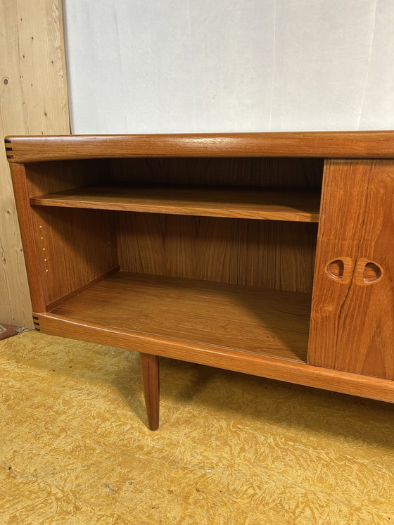 Image 1 of Prachtig Deens Mid Century Retro Vintage Teak Dressoir Van Bramin - Ontworpen Door H.W. Klein 1960S