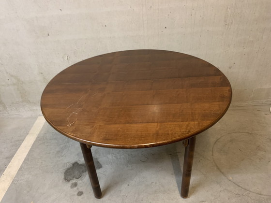 Image 1 of Ronde Thonet Tafel. Uittrekbaar.