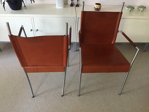 2x Vintage Armstoelen