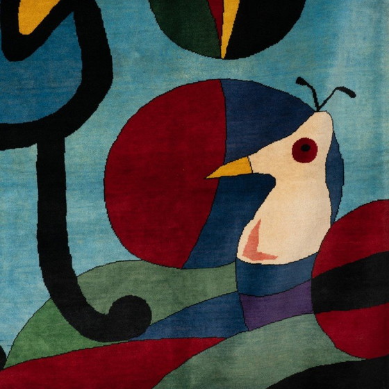 Image 1 of Vintage "Le Jardin" vloerkleed in Merino wol van Joan Miró, 1925