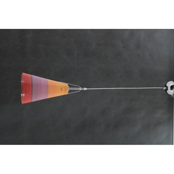 Image 1 of Vintage glazen hanglamp, Italië 1990