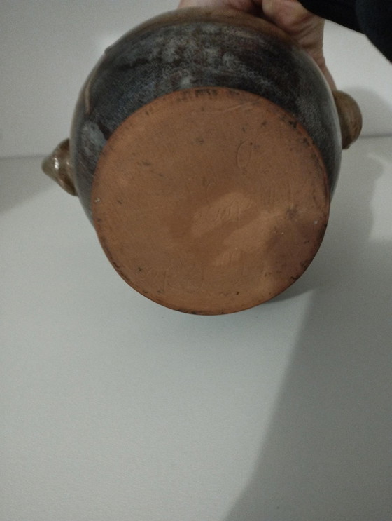 Image 1 of  Kan, kruik, pot, gargoulette, Chevrette, steengoed - Keramiek - Antiek - Handgemaakt
