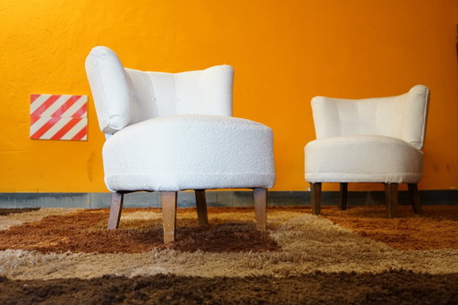 Mid Century fauteuils toegeschreven aan Otto Schulz, set van 2