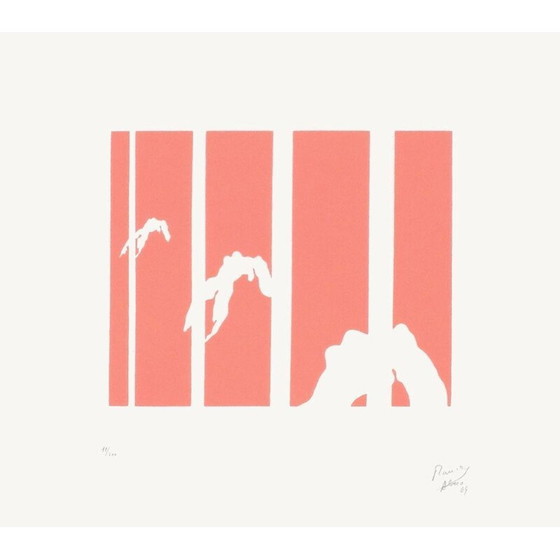 Image 1 of Vintage zeefdruk door Marcel Alocco, 1964