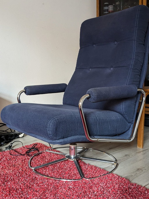 Vintage Gelderland Draaifauteuil Van Jan Des Bouvrie