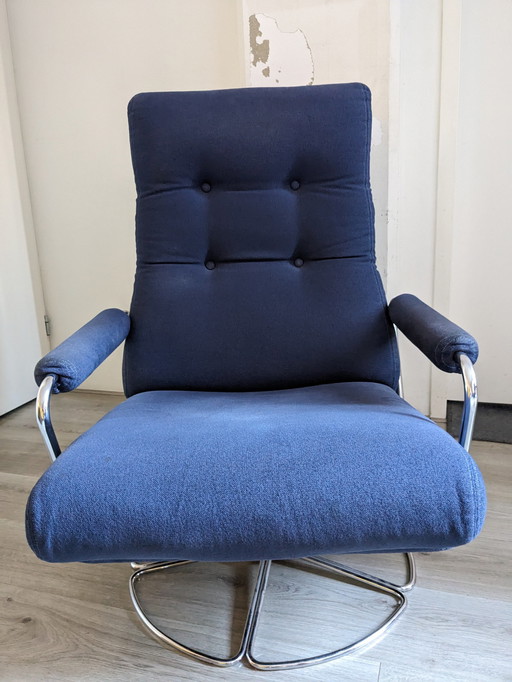 Vintage Gelderland Draaifauteuil Van Jan Des Bouvrie