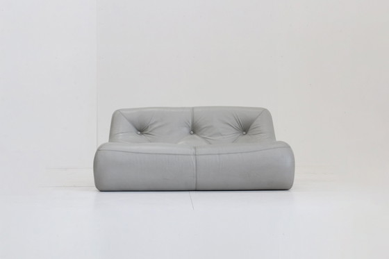 Image 1 of Kali 2 Zits Sofa Ligne Roset Michel Ducaroy Grijs Leder