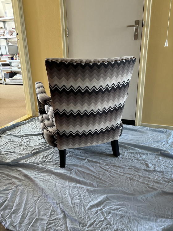 Image 1 of Eichholz Chair Gregory Chevron Brown