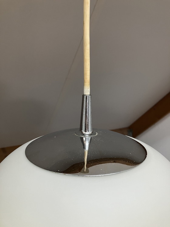 Image 1 of Peill & Putzler Artisjok Seeroze Design Hanglamp Jaren 70