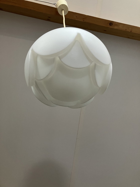 Image 1 of Peill & Putzler Artisjok Seeroze Design Hanglamp Jaren 70