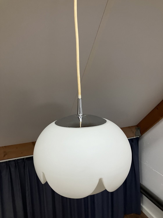 Image 1 of Peill & Putzler Artisjok Seeroze Design Hanglamp Jaren 70