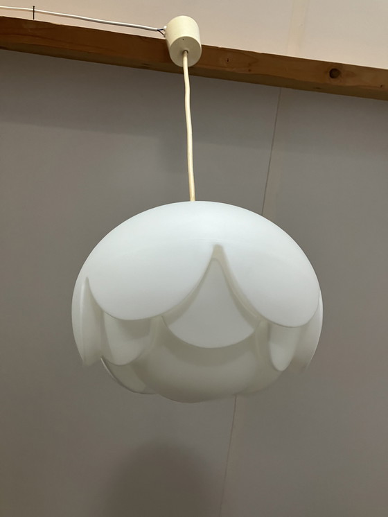 Image 1 of Peill & Putzler Artisjok Seeroze Design Hanglamp Jaren 70