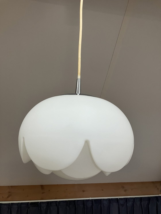 Image 1 of Peill & Putzler Artisjok Seeroze Design Hanglamp Jaren 70