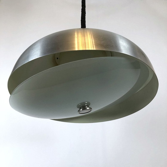Image 1 of Vintage hanglamp met verstelbaar glas van Oscar Torlasco voor Lumi Milano, Italië 1950