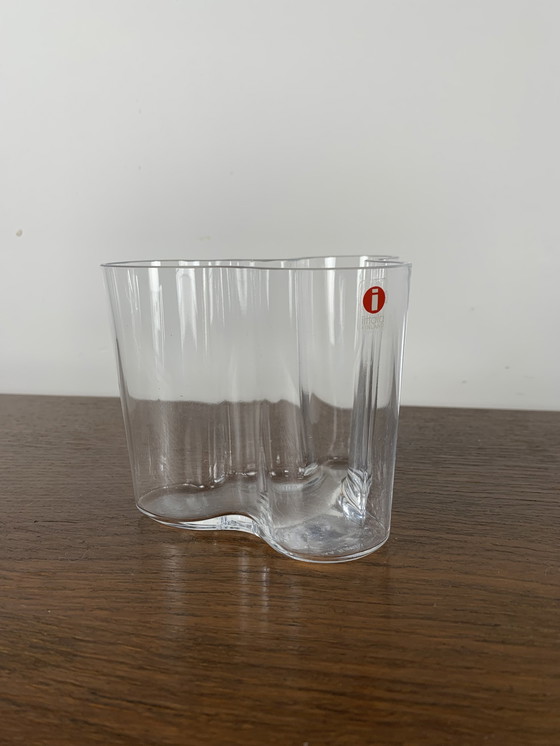 Image 1 of Alvar Aalto vaas, Iittala, Transparant 95Mm