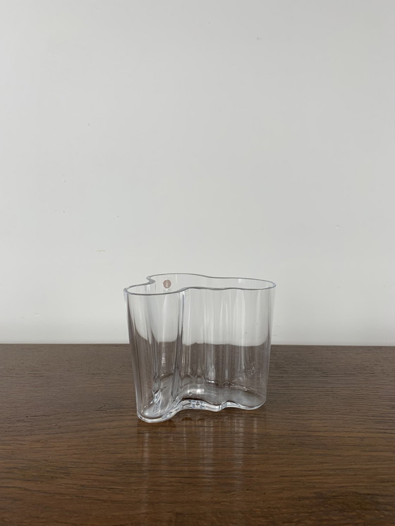 Image 1 of Alvar Aalto vaas, Iittala, Transparant 95Mm