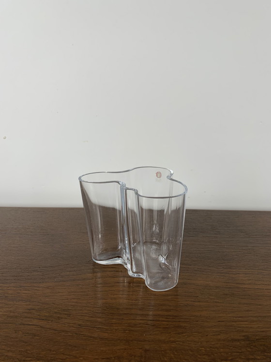 Image 1 of Alvar Aalto vaas, Iittala, Transparant 95Mm