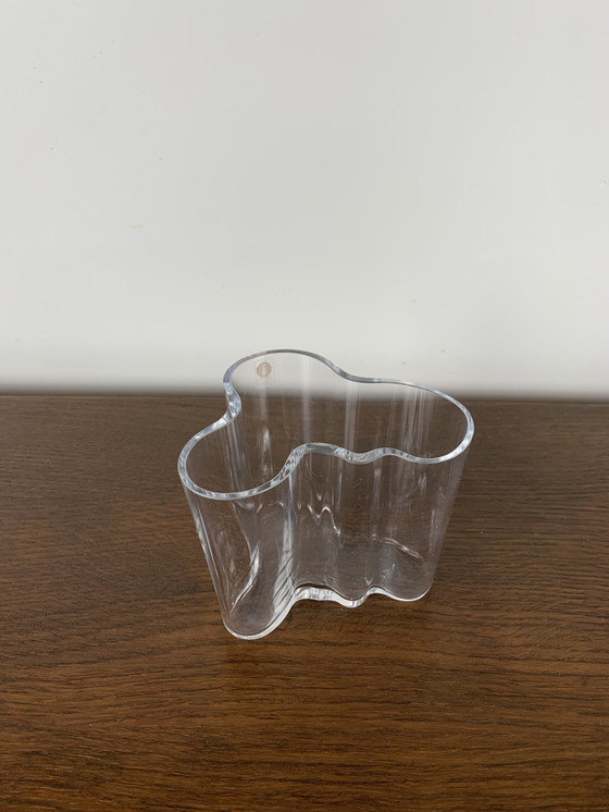 Image 1 of Alvar Aalto vaas, Iittala, Transparant 95Mm