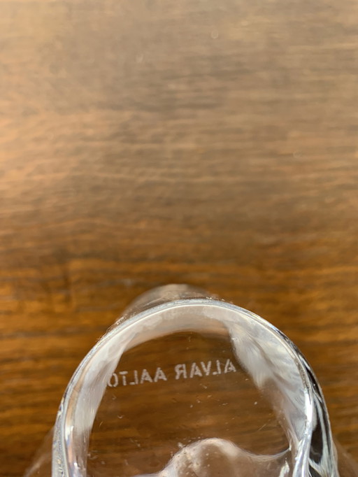 Alvar Aalto vaas, Iittala, Transparant 95Mm