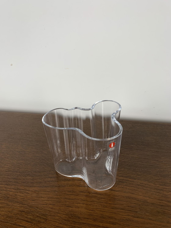 Image 1 of Alvar Aalto vaas, Iittala, Transparant 95Mm