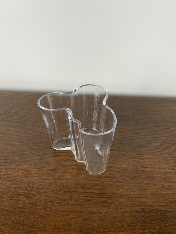 Image 1 of Alvar Aalto vaas, Iittala, Transparant 95Mm