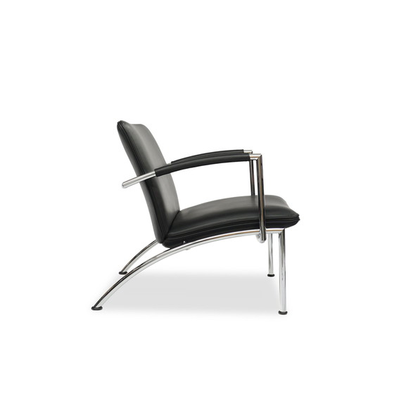 Image 1 of Cor Pando leren fauteuil zwart | Peter Maly