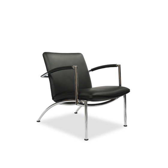 Image 1 of Cor Pando leren fauteuil zwart | Peter Maly