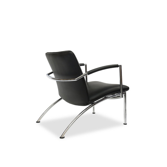 Image 1 of Cor Pando leren fauteuil zwart | Peter Maly