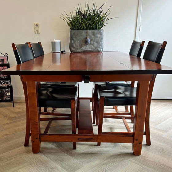 Image 1 of Schuitema Shaker eetkamertafel met 6 stoelen