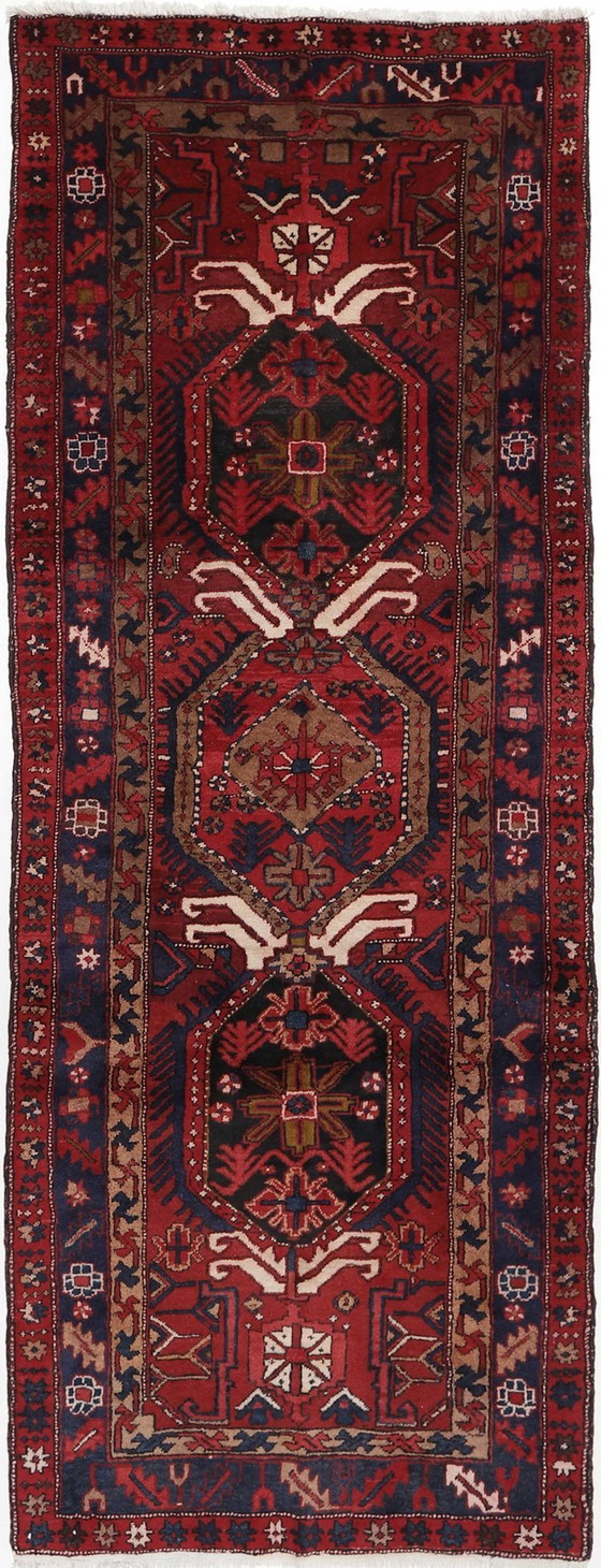 Image 1 of Origineel handgeknoopt Perzisch tapijt Ardebil Oud 328 X 123 Cm Topconditie