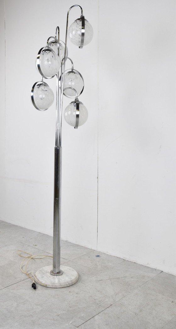 Image 1 of Vintage vloerlamp van murano glas