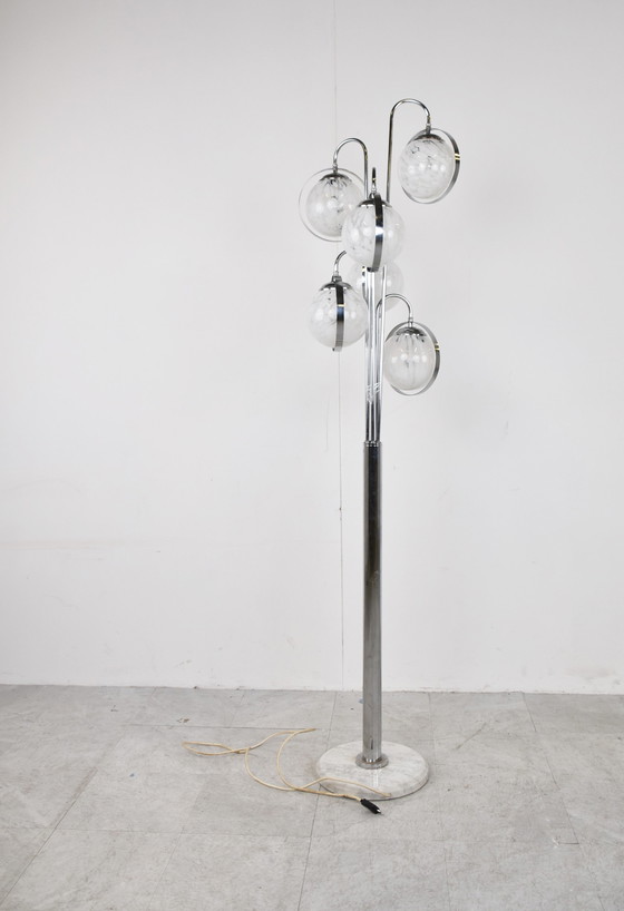 Image 1 of Vintage vloerlamp van murano glas