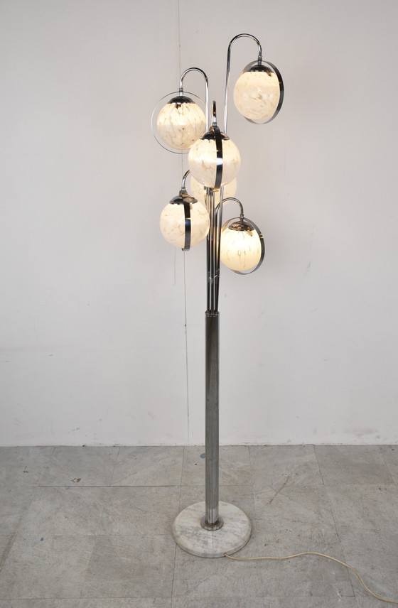 Image 1 of Vintage vloerlamp van murano glas