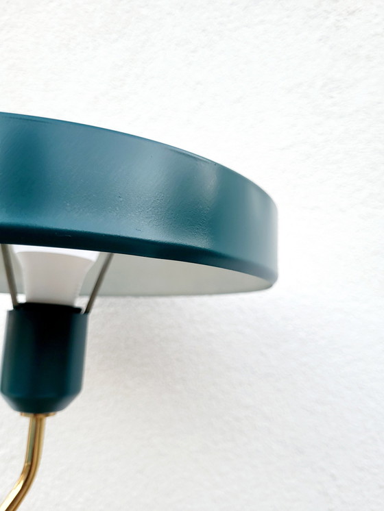 Image 1 of Vintage Louis Kalff Bureaulamp, Model Romeo, Jaren1960, Groen, Nederland