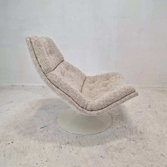 Image 1 of 1960S Vintage F511 Leunstoel In Deense Stof Door Geoffrey Harcourt Voor Artifort