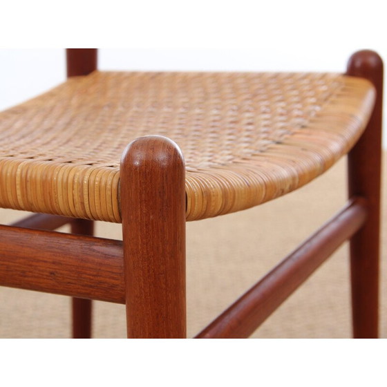 Image 1 of Vintage scandinavische koehoornstoel in teak van Hans J. Wegner - jaren 1960